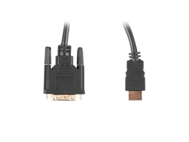 Cablu HDMI(M)  DVI-D(M)(24+1) 3 m negru Dual Link 4K cu conectori placați cu aur