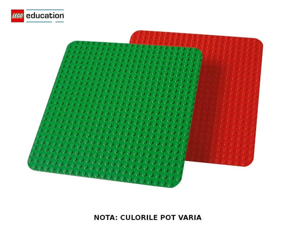 9071 LEGO® Education, Set 2 plăci de construcție mari DUPLO® 38 x 38 cm, prescolari 1½+ ani