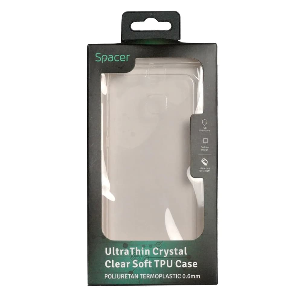 Husa Huawei telefon P9, transparent, tip back cover, material flexibil TPU, ultra subtire, "SPT-UT-HW.P9" — miniatură