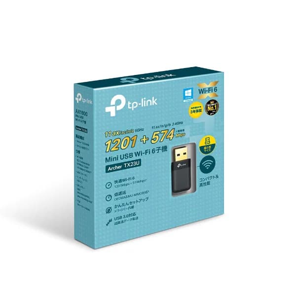 AX1800 Mini Wi-Fi6 Wireless USB Adapter, 2× Dual-Band Antennas, wireless standards IEEE 802.11a/b/g/n/ac/ax, wireless security WEP, WPA/WPA2/WPA3 (Personal/Enterprise), WPA-PSK/WPA2-PSK, 5 GHz: 19dBm(FCC) /21.5dBm(CE) (EIRP), 2.4 GHz : 19dBm(FCC) / 18.5dBm(CE) (EIRP) — miniatură