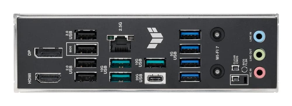 ASUS TUF GAMING B850M-PLUS WIFI7 AM5 4xDDR5 mATX Pciex5 DP HDMI USB MB "TUF GAMING B850M-PLUS WIFI7" — miniatură