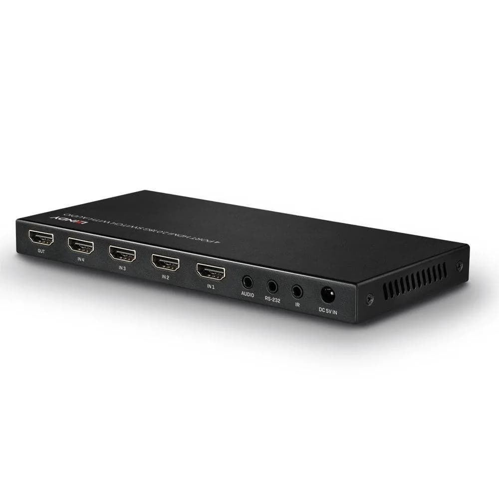 Lindy 4 Port HDMI 18G Switch with Audio — miniatură