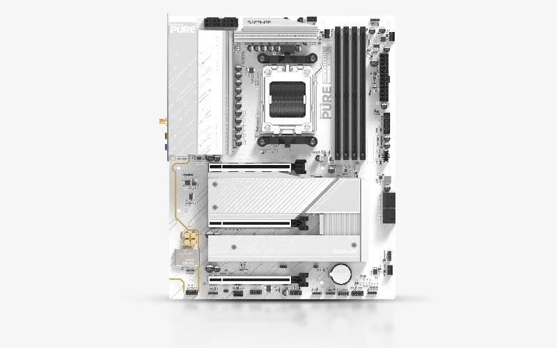 Placa de baza Sapphire PURE B850M WIFI7, Socket AM5, DDR5, ATX