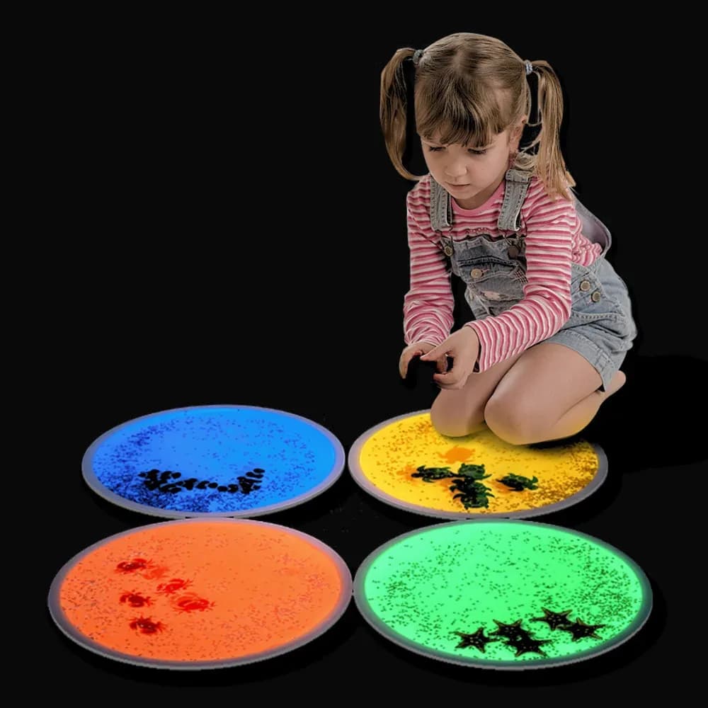 Dale lichide rotunde pentru acvariu UV, set de 4 — miniatură
