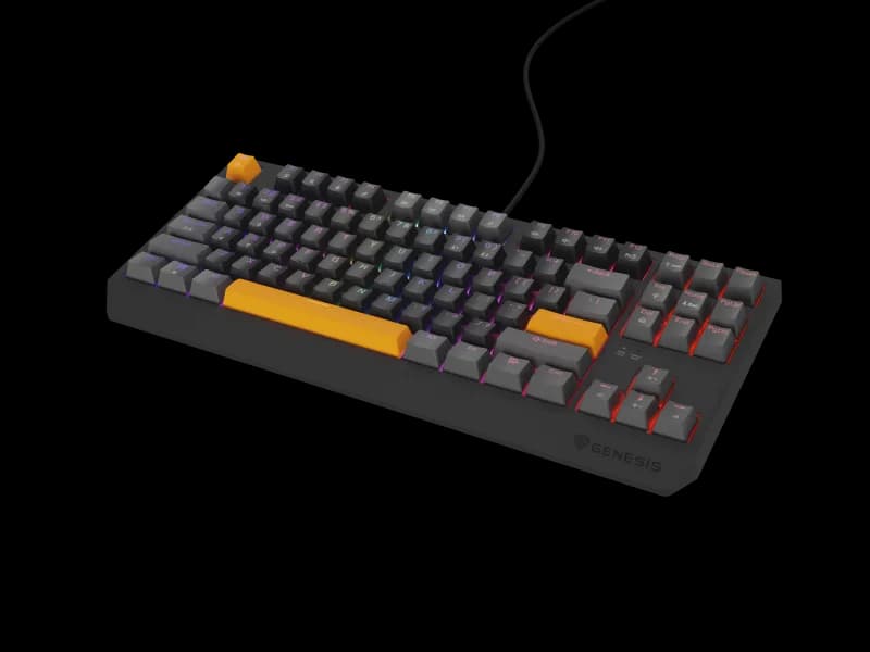 Tastatura Mecanica Gaming Genesis Thor 230 TKL, RGB, USB, gri