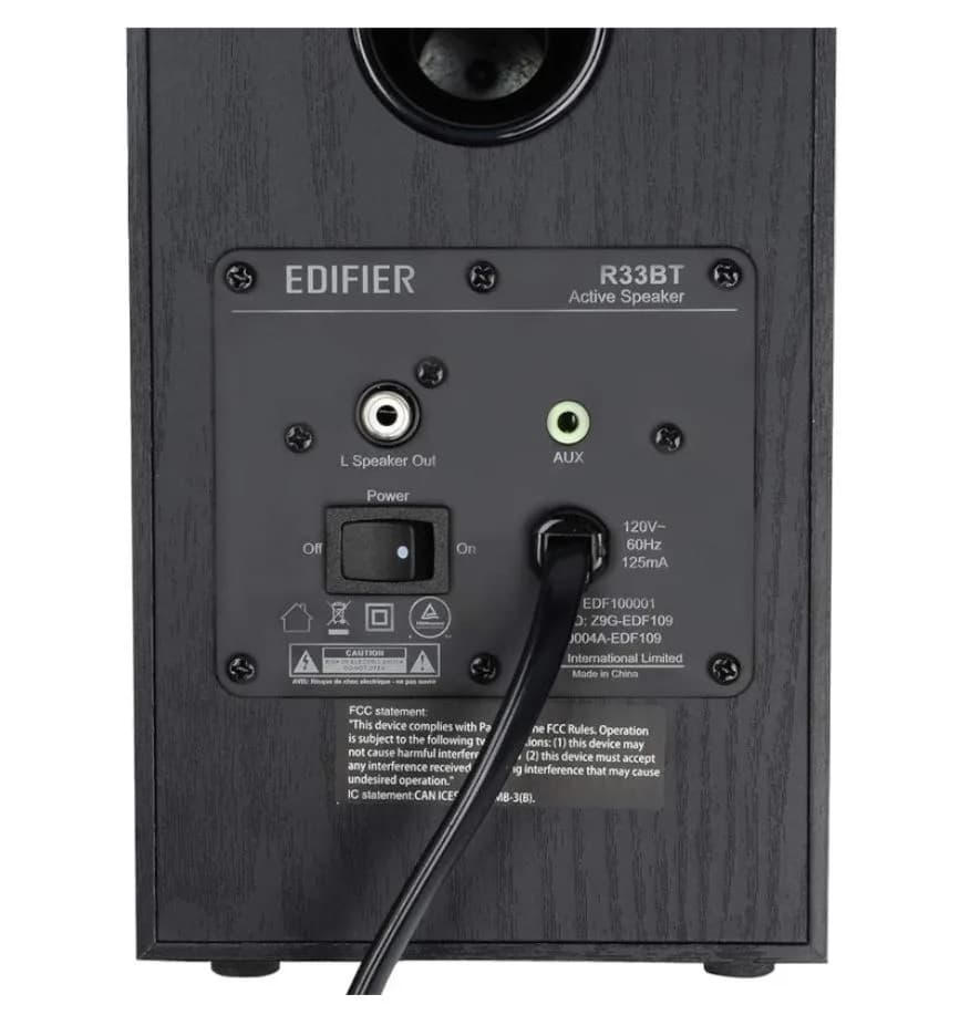 BOXE EDIFIER 2.0, RMS: 10W (2 x 5W), bluetooth, volum, 220V alimentare, black "R33BT-BK" — miniatură