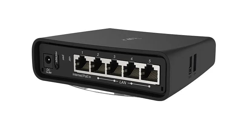 ROUTER MIKROTIK, hAP ac2, wireless, 1200 Mbps, porturi Gigabit x 5, antena interna x 2, USB pt 3G/4G, dual band, "RBD52G-5HacD2HnD-TC" — miniatură