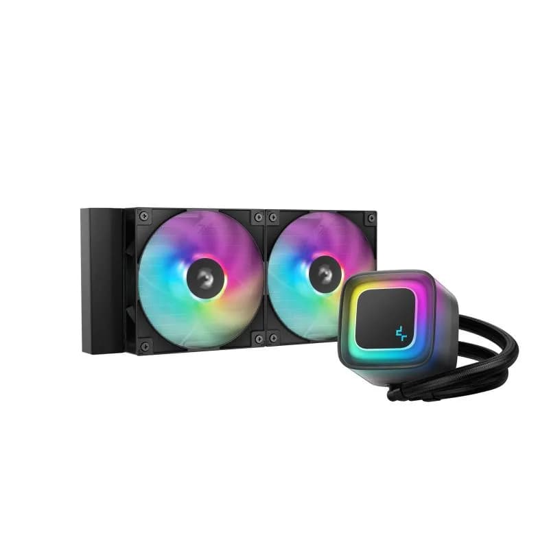 Cooler Procesor DEEPCOOL LE240 V2, Lichid, 12 cm, 2 ventilatoare, aRGB