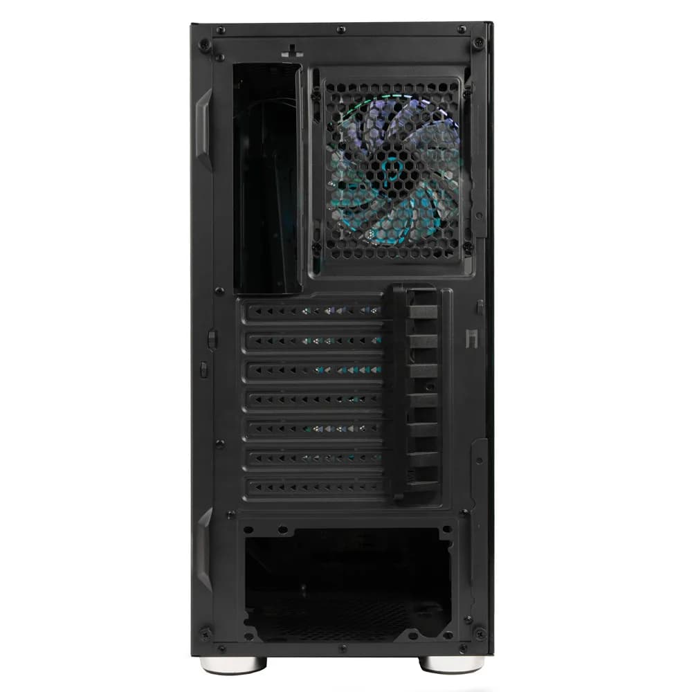 CARCASA SPACER - gaming, Middle Tower, ATX, "RAINBOW", fara sursa, sticla securizata, fara ventilatoare, USB 2.0 x 2, USB 3.0 x 1, HD-Audio, mesh, panou frontal plasa metalica+aluminiu, "SPCS-GC-RAINBOW-NF" — miniatură