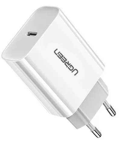 INCARCATOR retea Ugreen, "CD137" Quick Charge 20W, 1 x USB Type-C 5V/3A, alb "60450" - 6957303864508 — miniatură