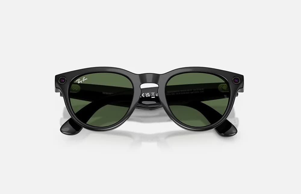 Ray-Ban Meta Headliner Gen 2 AI Glasses Shiny Black/G-15 Green RW4013 601/71 50 — miniatură