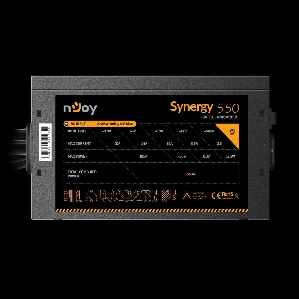 Sursa nJoy Synergy 550, 80 PLUS White, 550W — miniatură