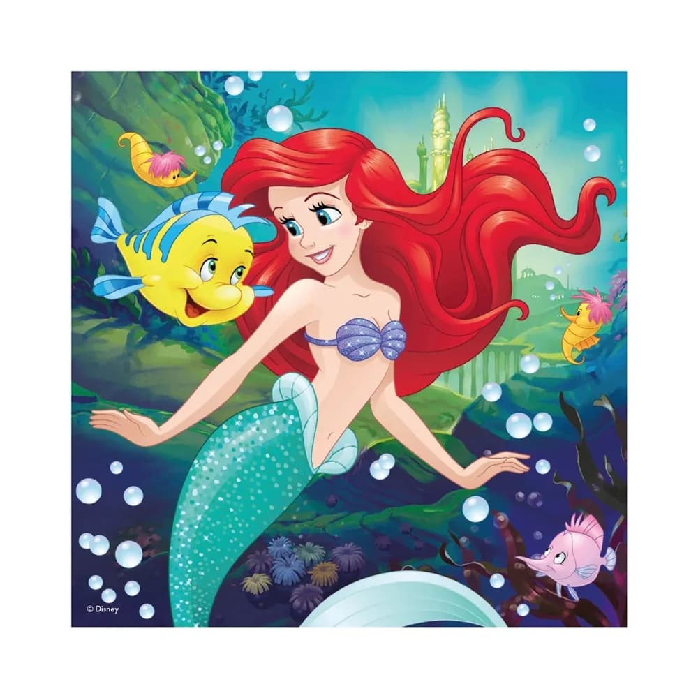 Puzzle 3x55 piese, Printesele Vesele - DINO TOYS — miniatură