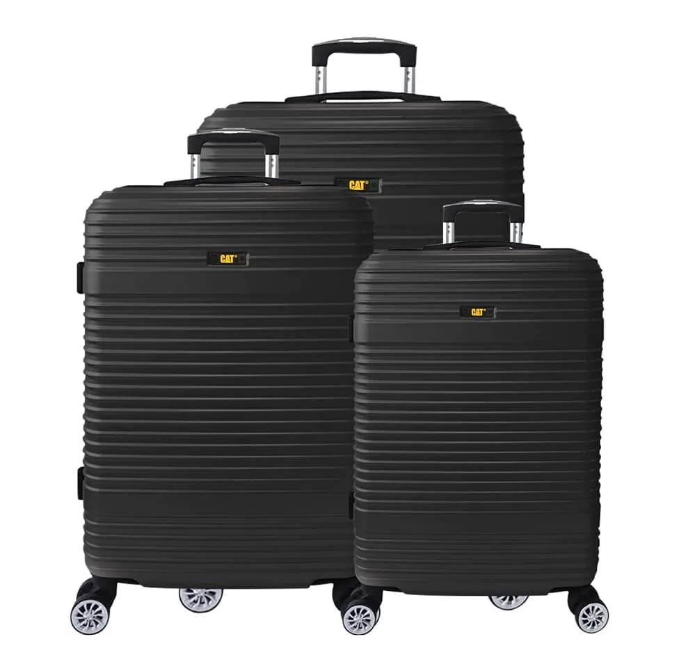 Set 3 trollere CATERPILLAR V Power Alexa, 38L, 68L, 100L, ABS - negru "CAT-84412-01"