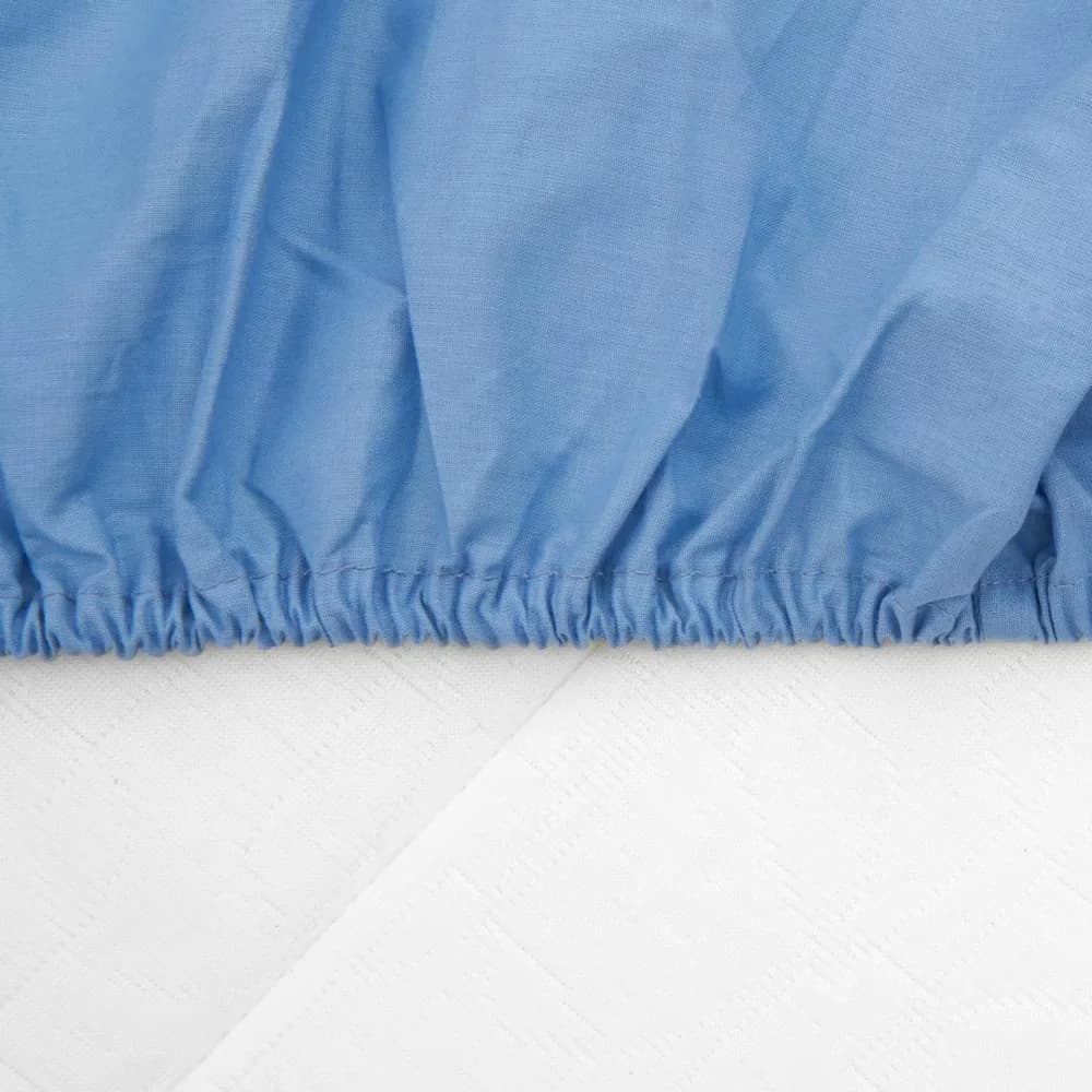 CEARCEAF PAT CU ELASTIC 160X200 CM BLUE — miniatură