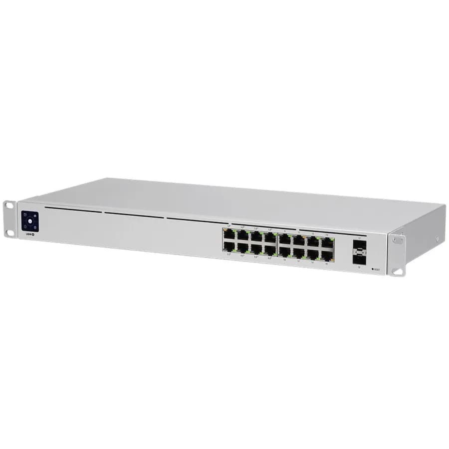 SWITCH. PoE Ubiquiti, port Gigabit x 16, SFP SFP x 2, managed, rackabil, carcasa metalica, "USW-16-POE-EU"