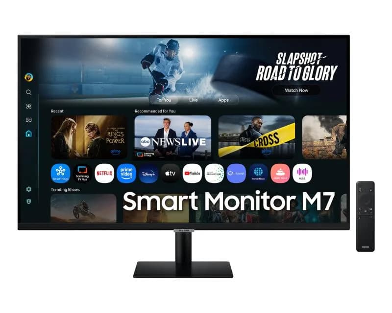 Monitor Samsung 32" LS32FM700UUXDU, Diagonal (inch): 32, Diagonal (cm): 81, Aspect ratio: 16:9, Panel: VA, Resolution: 3840x2160, Refresh Rate: 60Hz, Response time GtG: 4ms, Brightness (max): 300 cd/m², Contrast (static) : 3000:1, Viewing angle: 178/178, Color Gamut Type: NTSC, Color Gamut Coverage