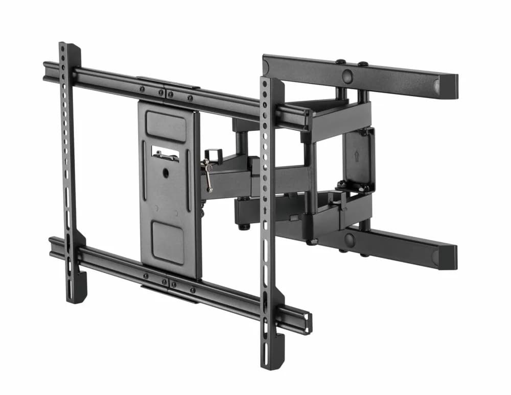 Suport TV de perete Serioux TV61-466, compatibilitate dimensiune ecran: 37"-80", compatibilitate VESA: 200x200, 300x200, 400x200, 300x300, 400x300, 400x400, 600x400, greutate maximă suportata: 65kg, distanta fata de perete: 77~428mm, inclinare: +3°~-15°, pivotare: +60°~-60°, nivel ecran: +3°~-3° — miniatură