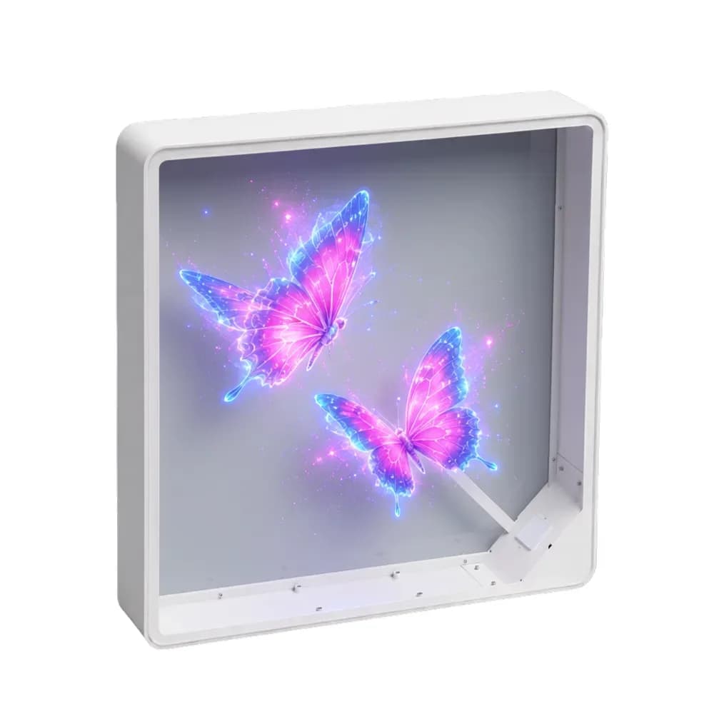 Hologramă 3D pătrată cu difuzor 42 cm — miniatură