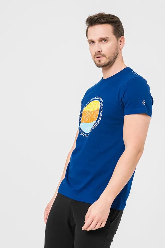 TRICOU ROATA FAMILIE BARBATI ROYAL BLUE-S — miniatură