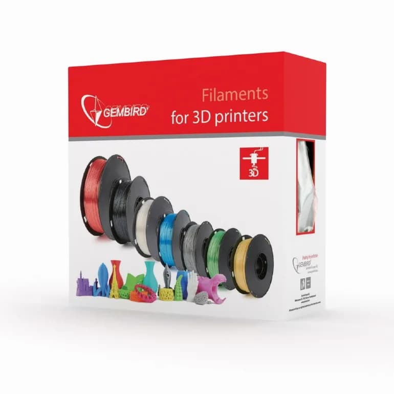 FILAMENT GEMBIRD pt. imprimanta 3d, PLA, 1.75mm diamentru, 1Kg / bobina, aprox. 330m, topire 190-220 grC, transparent, "3DP-PLA1.75-01-TR" — miniatură