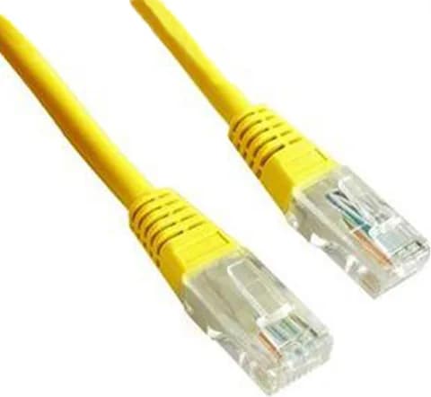 PATCH CORD UTP GEMBIRD Cat5e, cupru-aluminiu, 1 m, galben, AWG26, "PP12-1M/Y"