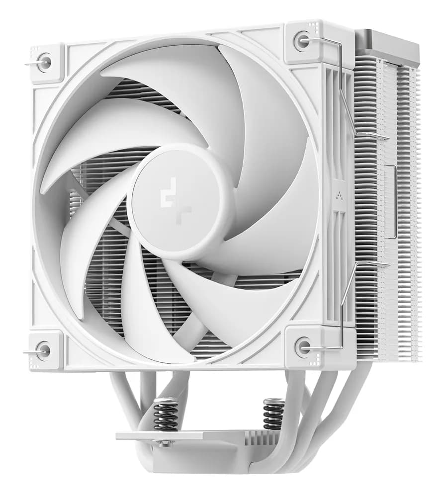 COOLER DeepCool "AK400 G2 WH" skt. Intel si AMD, racire cu aer, vent. 120mm, 2200 rpm, 4 heatpipies, inaltime 156mm, top cover lemn, alb,"R-AK400G2-WHNNMN-GJD" — miniatură
