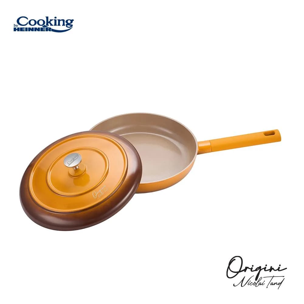 TIGAIE ALUMINIU TURNAT + CAPAC 26x5CM, NICOLAI TAND, ORIGINI, COOKING BY HEINNER — miniatură