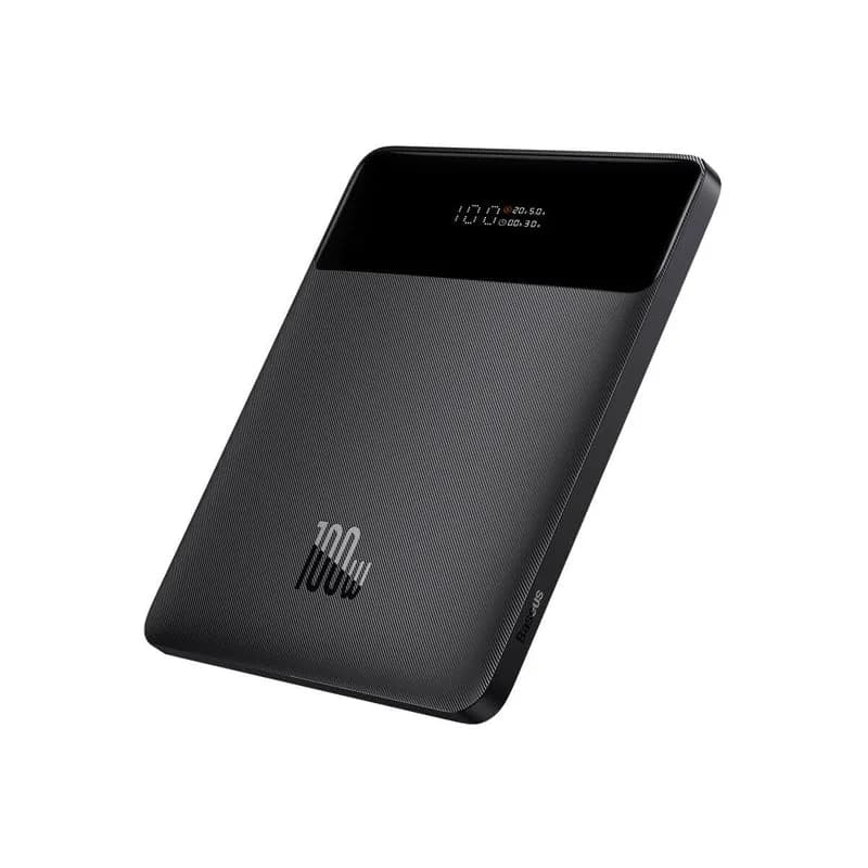 POWER BANK Baseus Blade, 20000mAh, PD 100W, ultra thin, 2 x USB; 2 x USB Type-C, display digital pt. status baterie, total 5A, negru, "PPBL000301" - 6932172628031 — miniatură