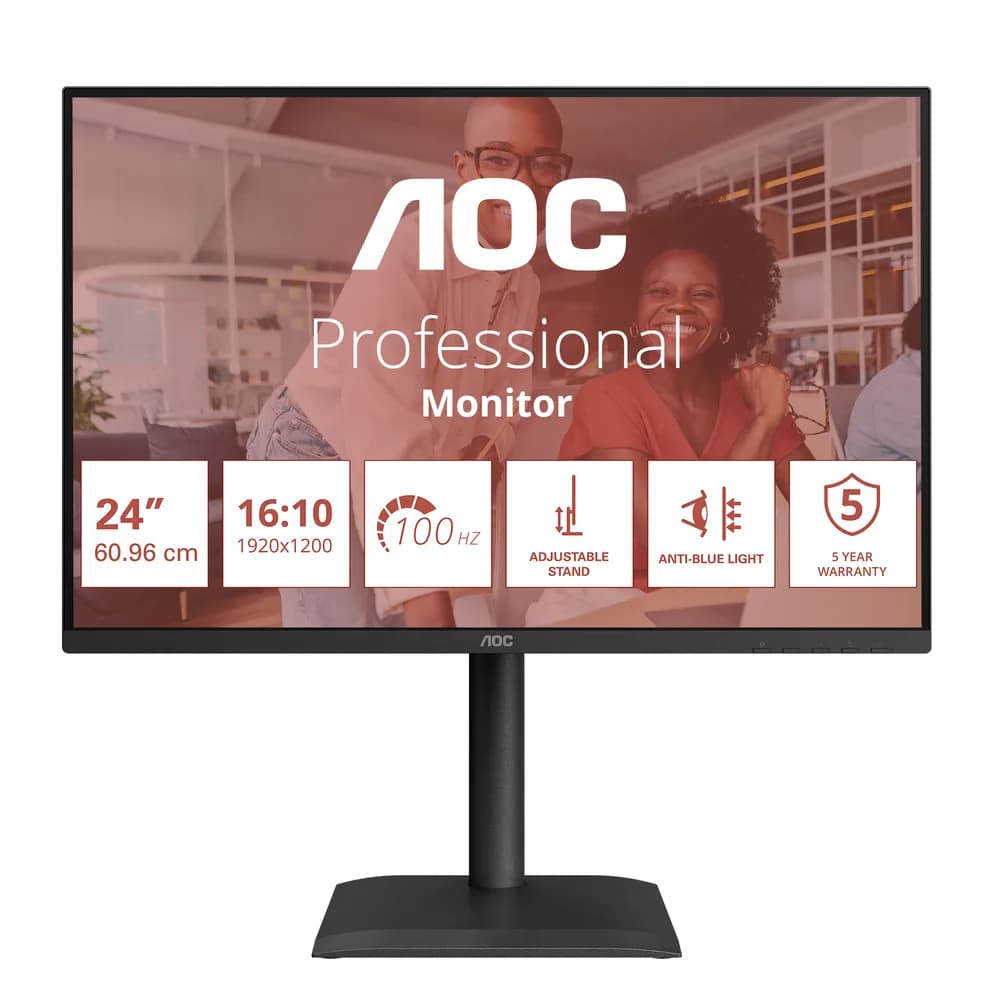 Monitor Consumer AOC X24E4U, 24", 1920 x 1200 pixeli, Black — miniatură