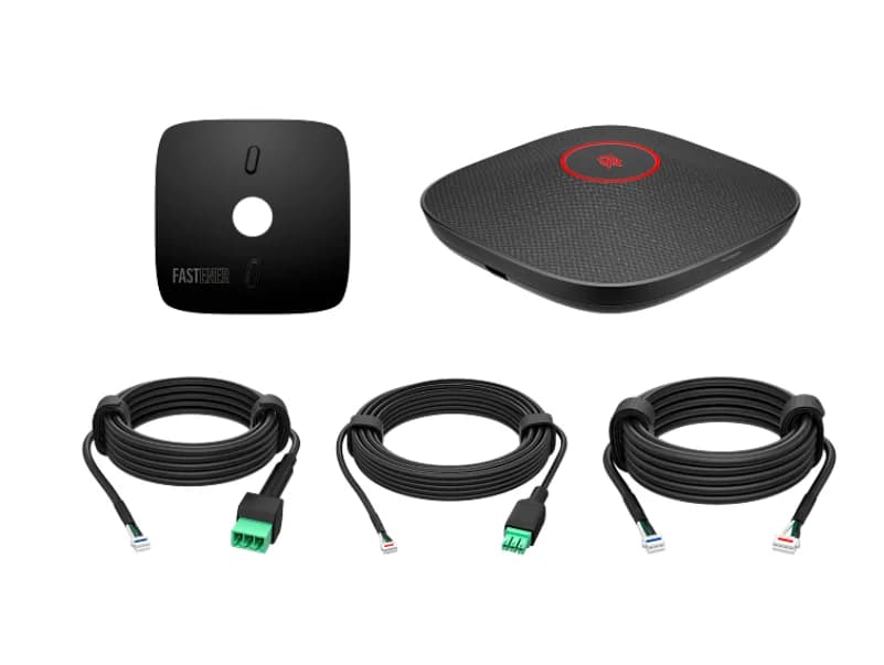 HP Poly Studio A2 Black Table Microphone w/ Mounting Plate I/O cables