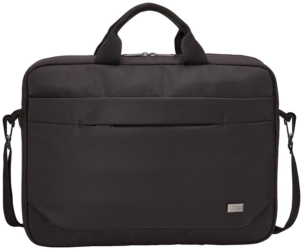 GEANTA CASE LOGIC, pt. notebook de max. 15.6 inch, 1 compartiment, buzunar frontal x 2, waterproof, poliester, negru, "ADVA-116 BLACK"/3203988 — miniatură