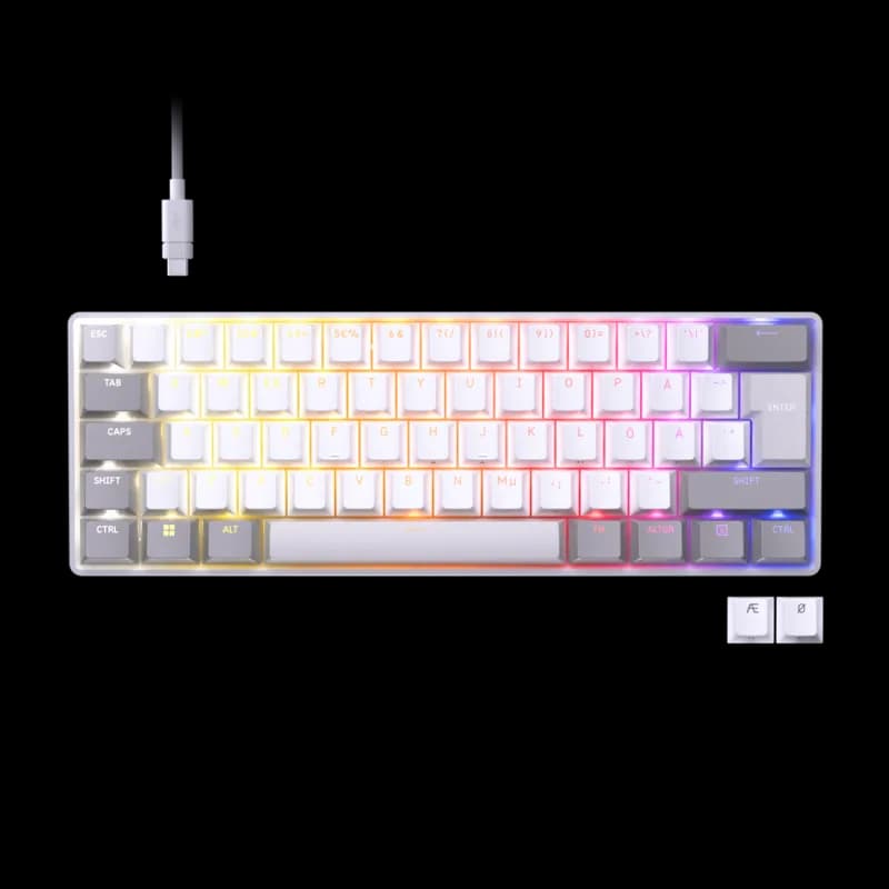 Tastatura Da CORSAIR CLIPPER PRO MINI 60, Nu, Cu fir, Alb