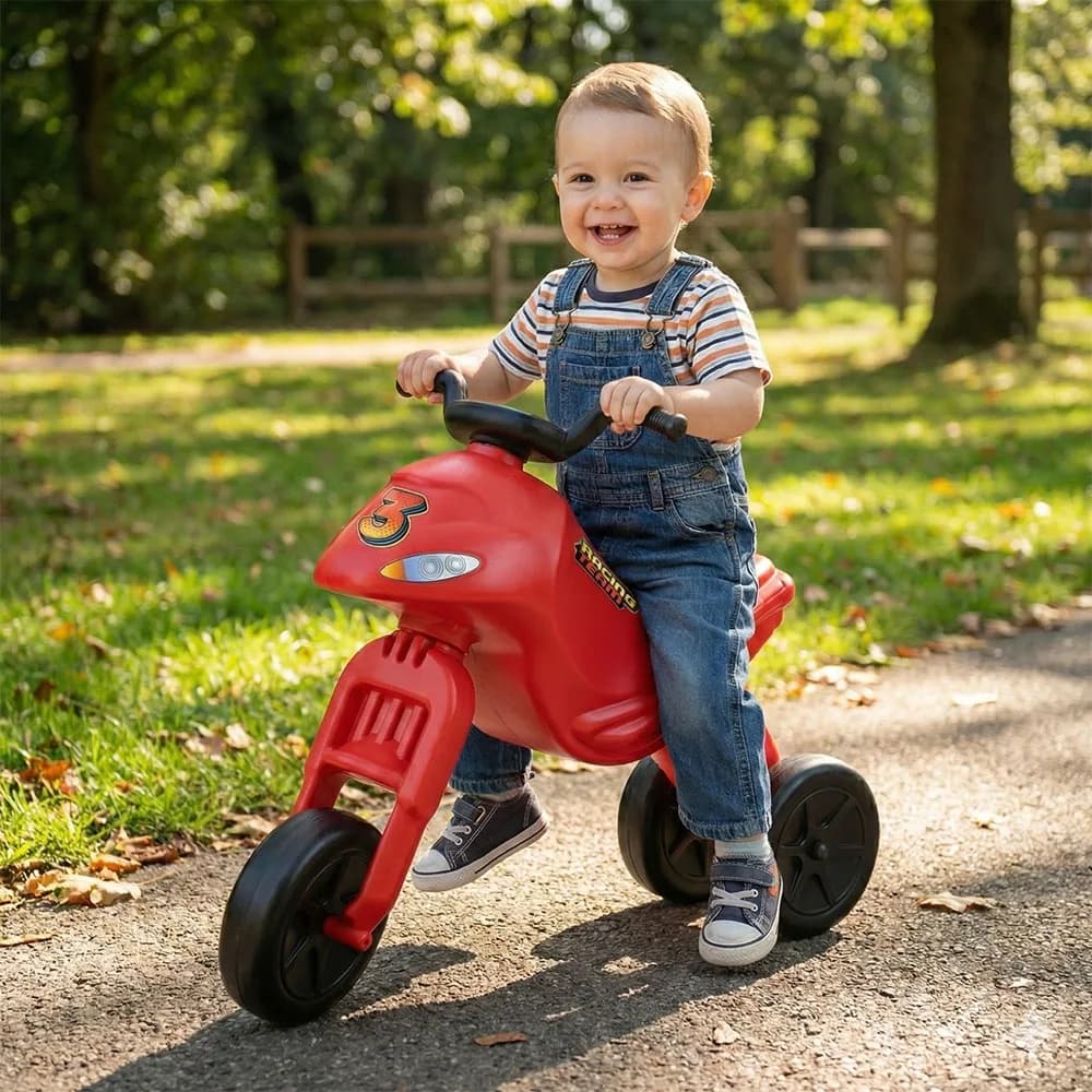 Motocicleta fara pedale, rosie - ROBENTOYS — miniatură