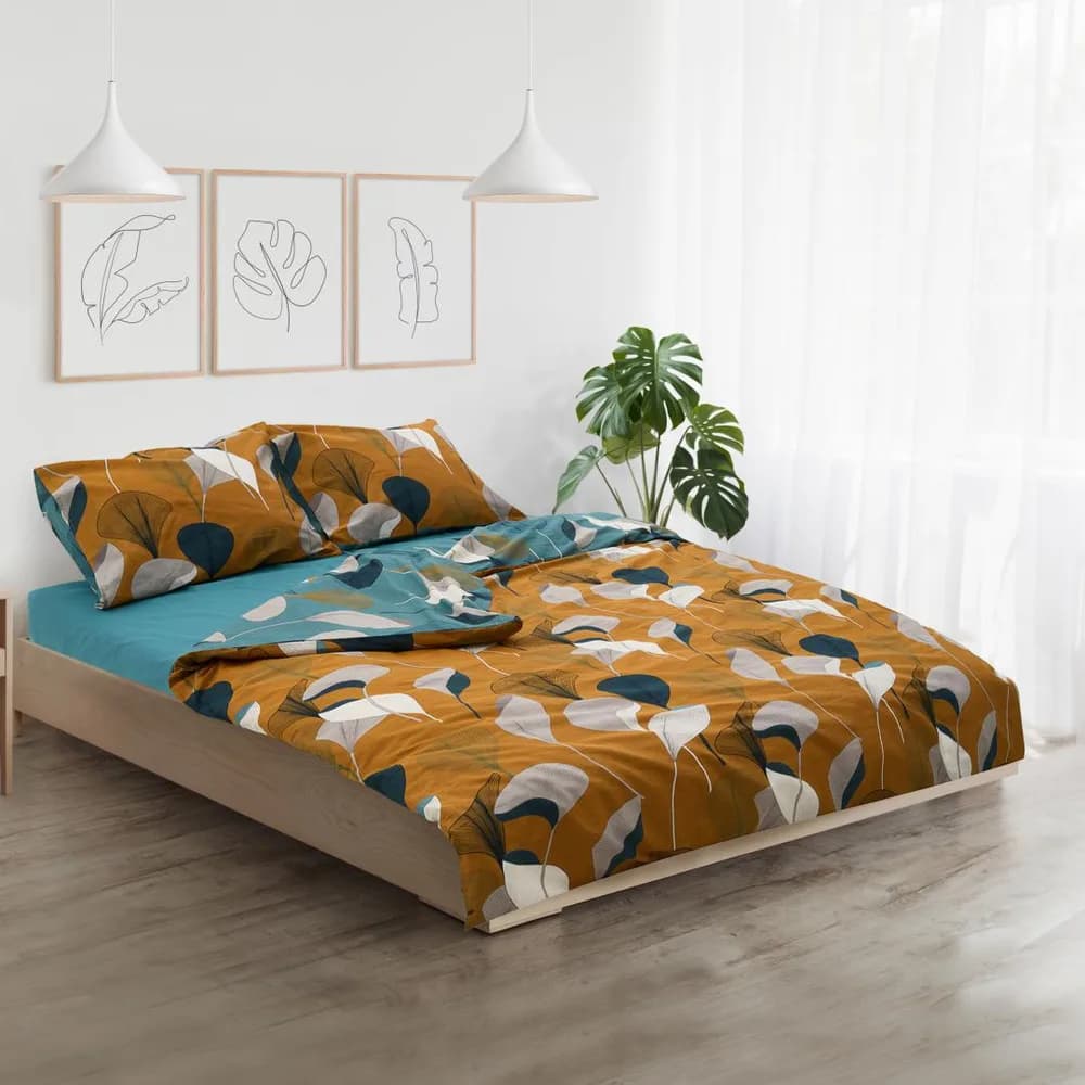 Lenjerie dubla,100%bumbac,4 piese,Clara — miniatură
