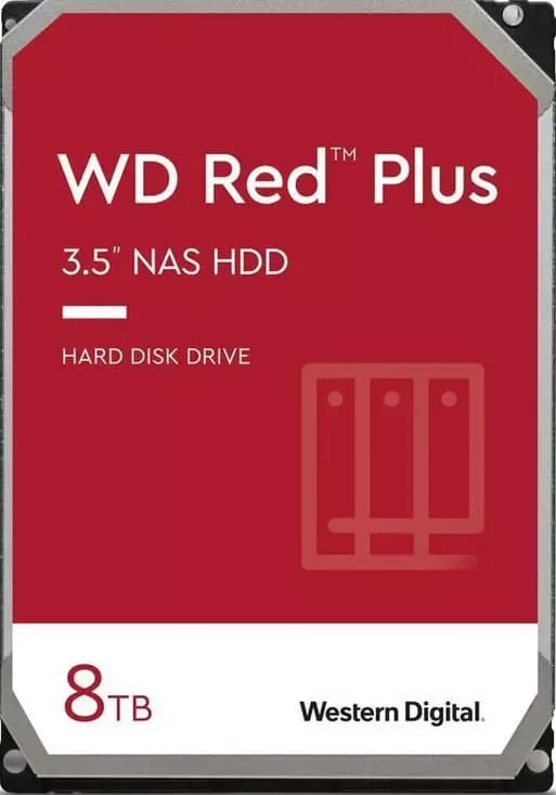HDD NAS WD Red Plus, 8 TB, 5640 RPM, 256 MB, SATA III