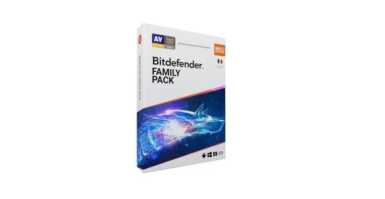 Licenta retail Bitdefender Family Pack - protectie anti-malwarecompleta pentru toata familia, disponibila pentru Windows, macOS, iOS si Android, valabila pentru 2 ani, 15 dispozitive, new.