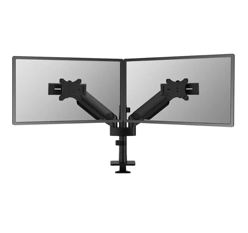 Brat dublu monitor Neomounts DS65S-950BL2; pentru display-uri cu diagonale 24"-34", sistem de prindere VESA 75x75~100x100, greutate maxima suportata 11 - per ecrankg, full motion, tilt +70°, swivel 90°, rotate 90°; gas spring; culoare negru.