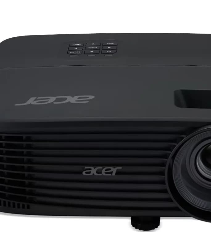 Videoproiector Acer X1229, XGA 1024* 768, up to WUXGA 1920*1200, 4.800 lumeni, 4:3/ 16:9, 20.000:1, dimensiune maxima imagine 300'', distanta maxima de proiectie 12m, boxa 3W, lampa 5.000 ore/ 20.000 ore ExtremEco, 2.4 kg, D-sub, composite video, 2*HDMI, PC audio in/ out, DC Out (5V/1.5A, USB Type — miniatură