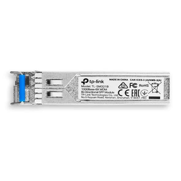 MODUL SFP TP-LINK Single-mode, conector LC, 1000Base-BX WDM Bi-Directional, TX:1310nm/RX:1550nm, pana la 20km "SM321B" — miniatură