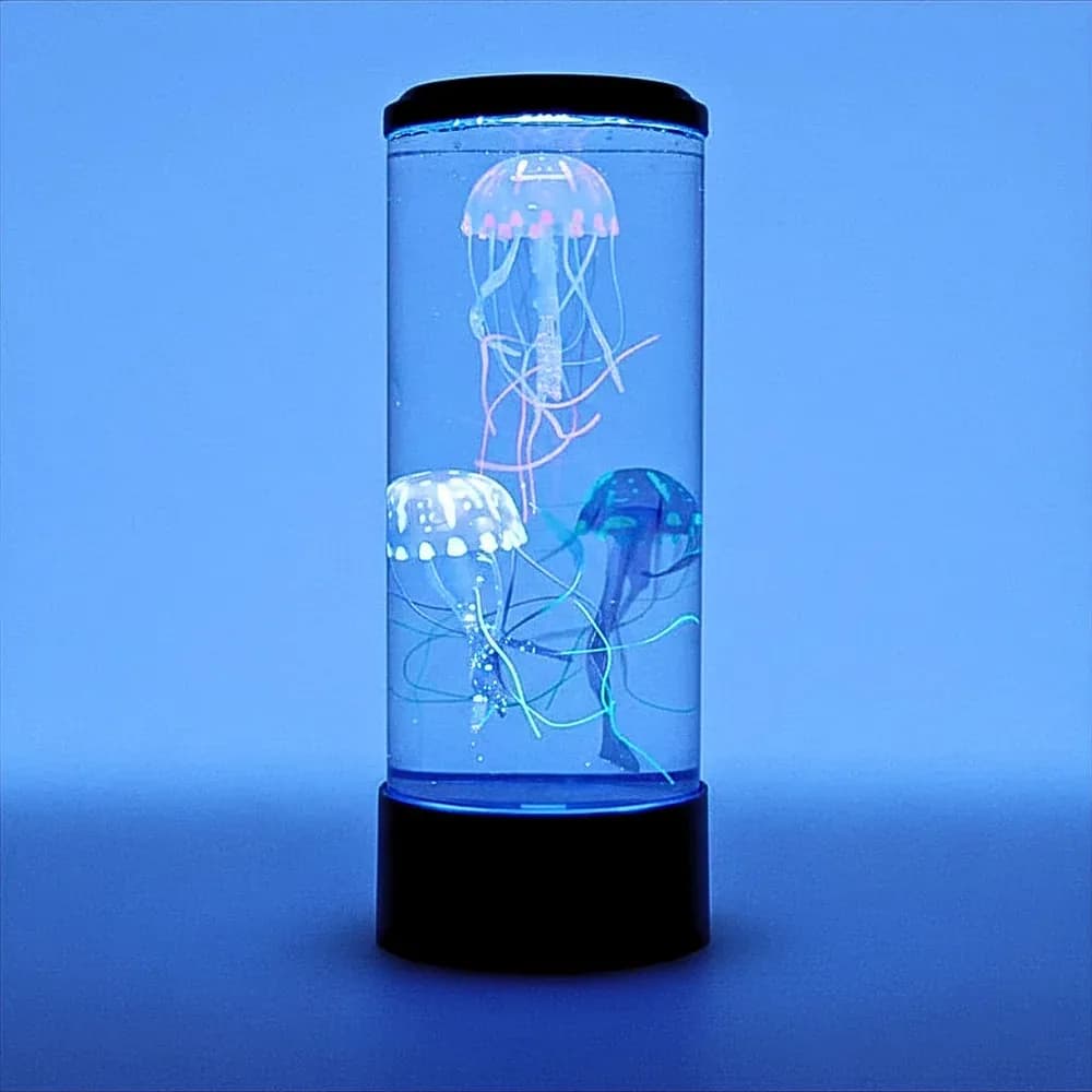 Acvariu Rotund cu Meduze – Negru (Budget - USB) — miniatură
