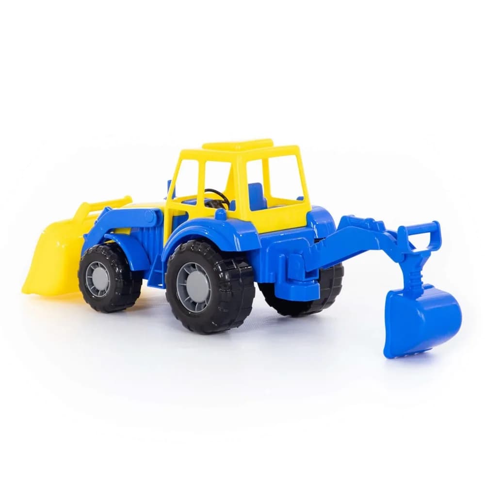 Tractor-excavator - Altay, 37x17x22 cm, Polesie — miniatură