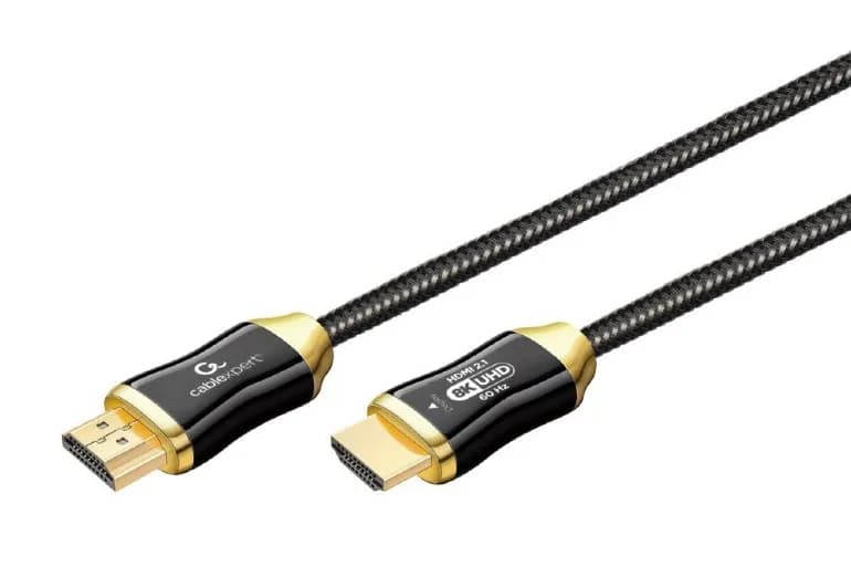 CABLU video GEMBIRD, HDMI (T) la HDMI (T), 30m, premium AOC (Active Optical Cable), conectori auriti, rezolutie maxima 8K (7680 x 4320) la 60 Hz, negru, "CCBP-HDMI8K-AOC-30M" — miniatură