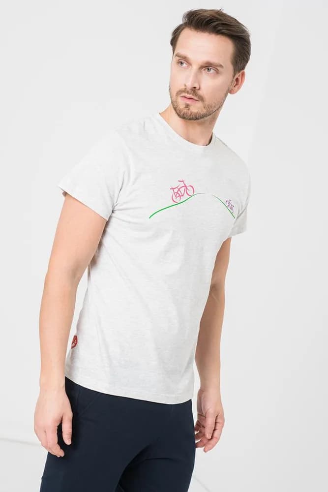 TRICOU CASUAL BICICLETE FAMILIE BARBATI LIGHT GREY-XXL — miniatură