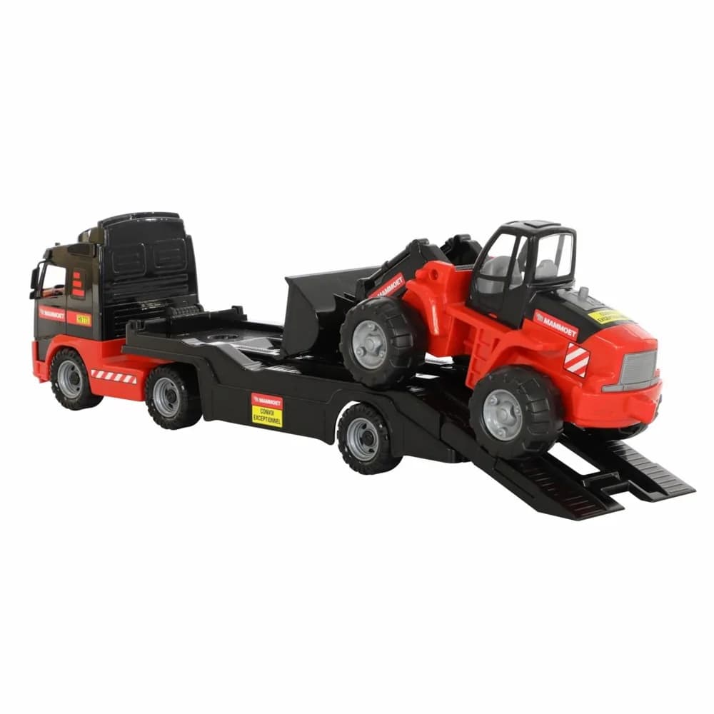 Camion+buldozer - Mammoet, 89x19x25 cm, Polesie — miniatură