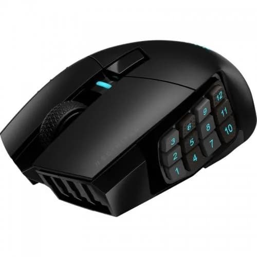 Mouse Gaming Wireless Corsair SCIMITAR ELITE WIRELESS, 26000 DPI, negru — miniatură