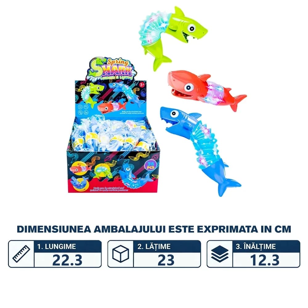 Jucarii antistres, Rechini, cu lumina, 36 buc/set — miniatură