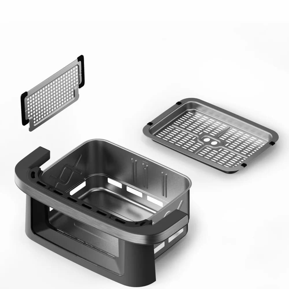 FRITEUZA DUBLA CU AER CALD HEINNER AirBake Revolution HAF-C10DB22GREY — miniatură