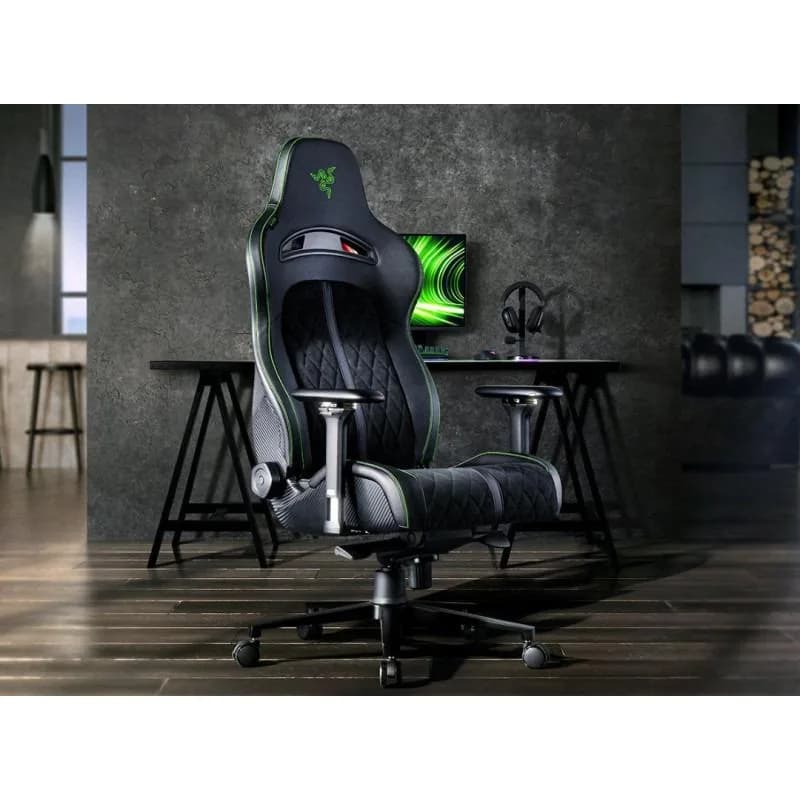 Scaun gaming Razer Enki Pro black-green — miniatură