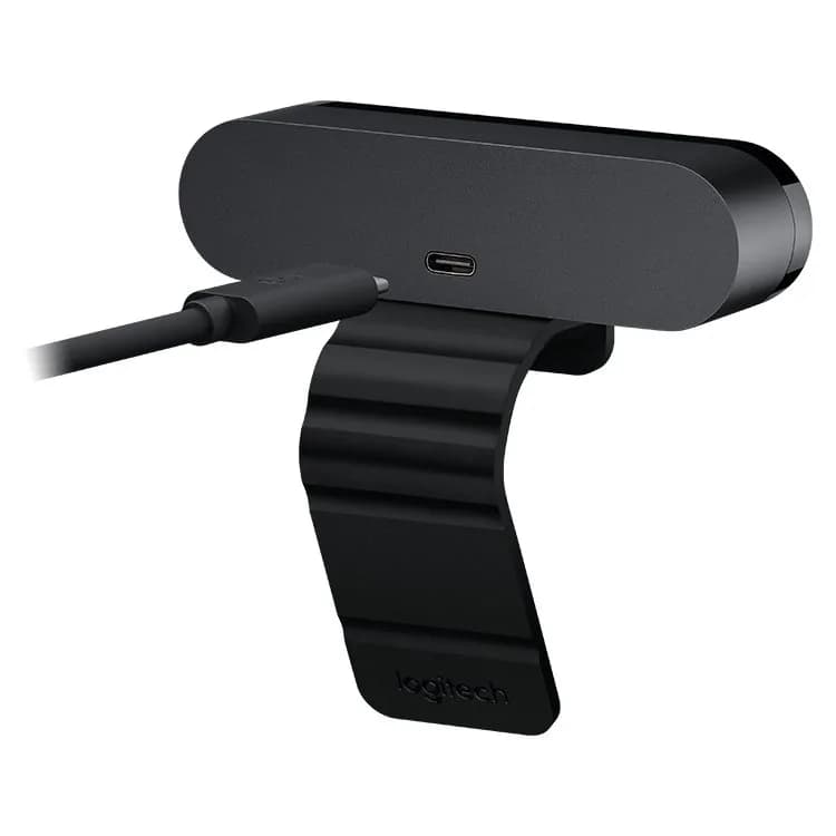 CAMERA web LOGITECH BRIO, 4K UHD rez 3840 x 2160, USB 3.0, microfon, negru, "960-001194" — miniatură